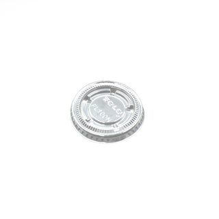 Dart PL100N Clear Flat Lid for 0.75oz./1oz., Case (2500's)