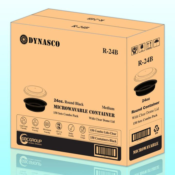 Dynasco R-24, 7" Round Container and Lid Combo (150 SETS) *