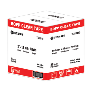 Dynacso T-218110 Clear Tape, 36 CT