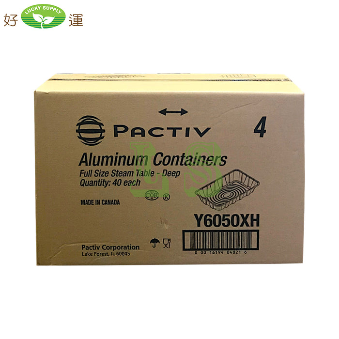 Pactiv Y6050XH, Full Size Deep Steam Table (40's) *