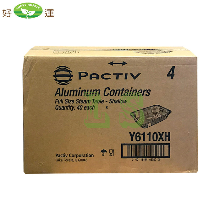 Pactiv Y6110XH, Full Size Shallow Steam Table (40's) *