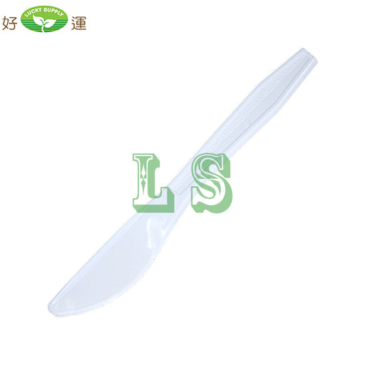 Pactiv YMWKW, Medium Weight White Plastic Knife (1000's) *