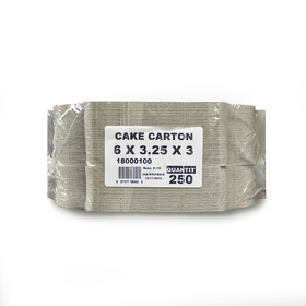 Cake Carton, 6x3.25x3, 250 CT