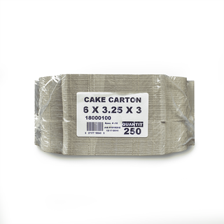 Cake Carton, 6x3.25x3, 250 CT