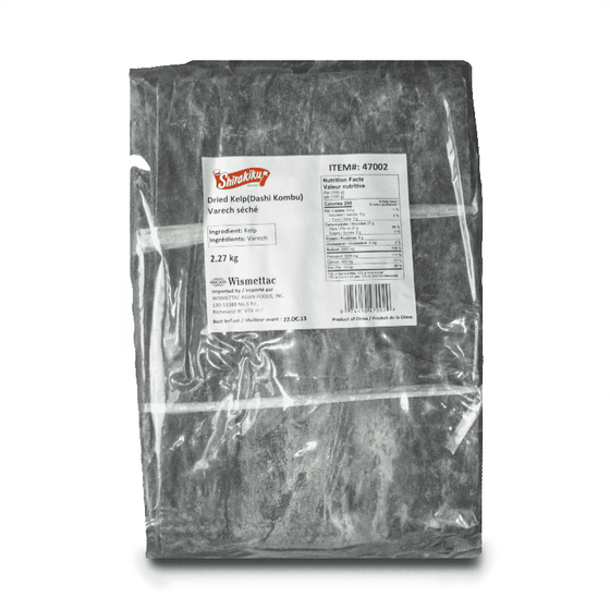 Shiragiku Dried Kelp (Dashi Kombu), 5 LB