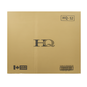 HQ-52 Clear Hinged Container, Case (400's)