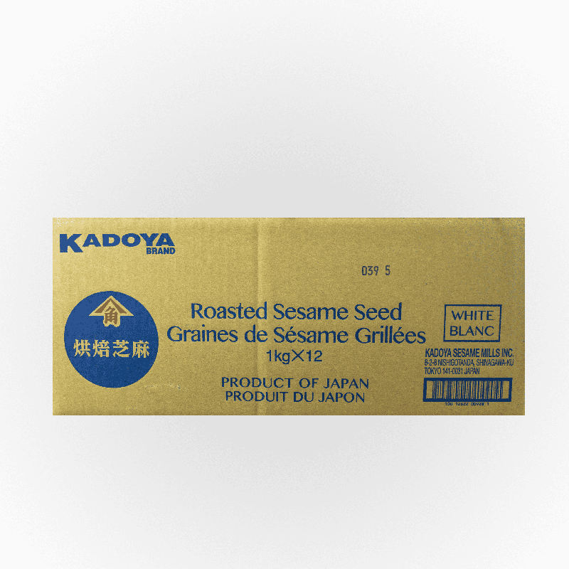Kadoya Roasted White Sesame Seeds, 12 KG
