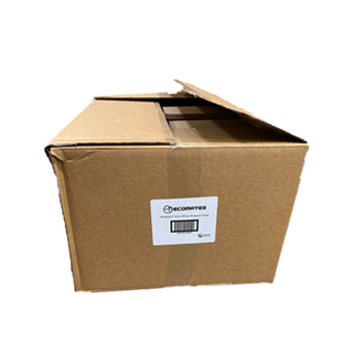 Ecomates SW-88W, 8'' 8MM White Wrapped Paper Straw, Case (8x250's)